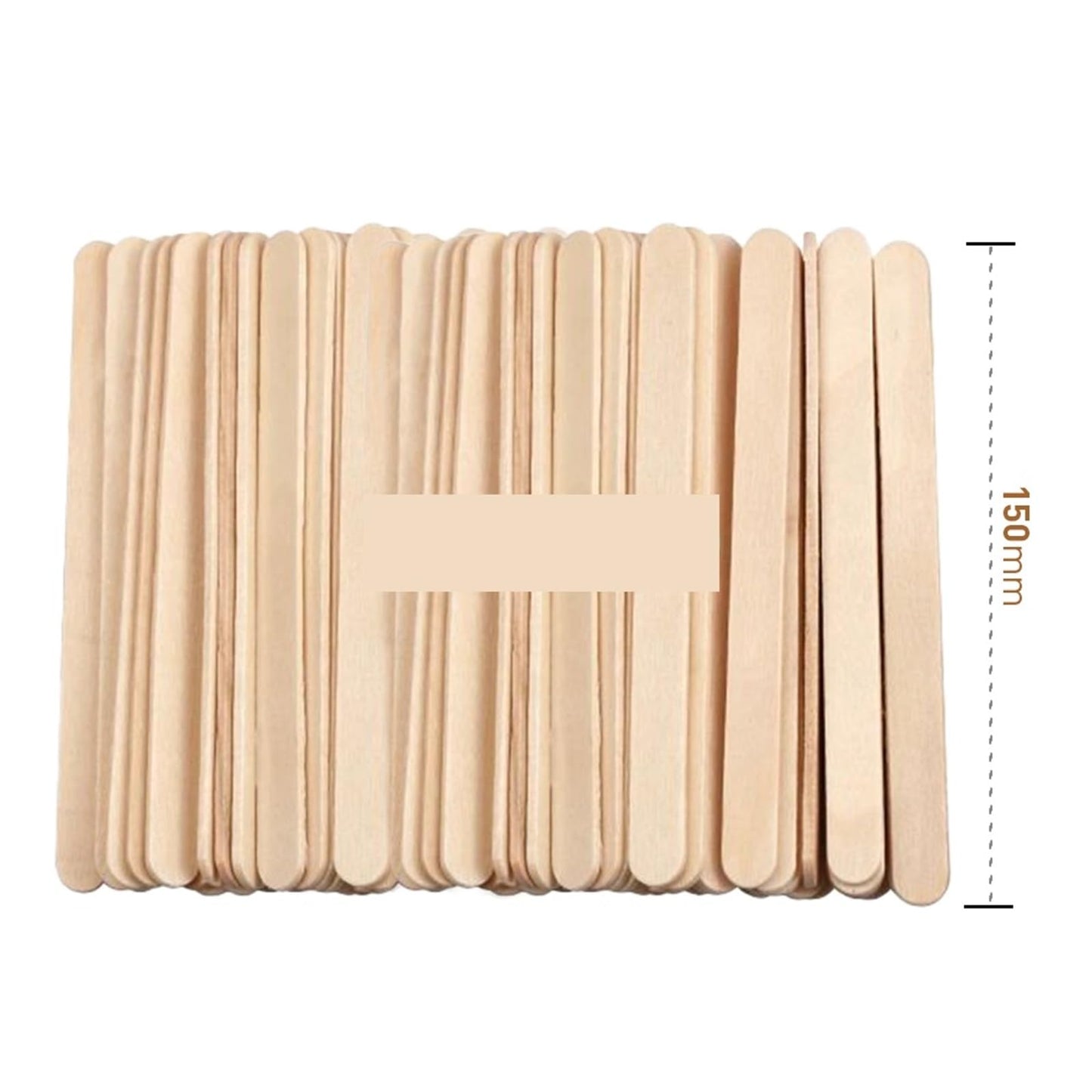 Small Waxing Sticks 500pcs Wooden Waxing Stick Disposable Wax Bean Wiping Tool Hair Removal Beauty Nail Charms(150mm) Beauty and Personal Care Gonehyu
