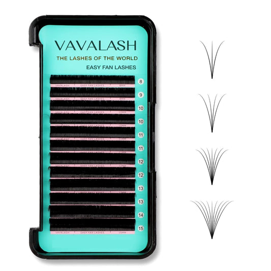 Eyelash Extension Supplies CC Curl 0.05 Rapid Volume Lash Extensions Easy Fan 3D 4D 5D 6D 7D 10D Automatic Blooming Flower Lashes Self Fanning Lashes Beauty & Personal Care VAVALASH