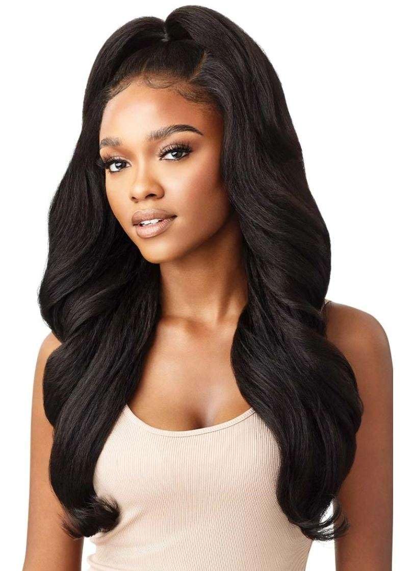 Outre Perfect Hair Line Synthetic 13x6 Faux Scalp Lace Front Wig - JULIANNE 24 (2 Dark Brown)
