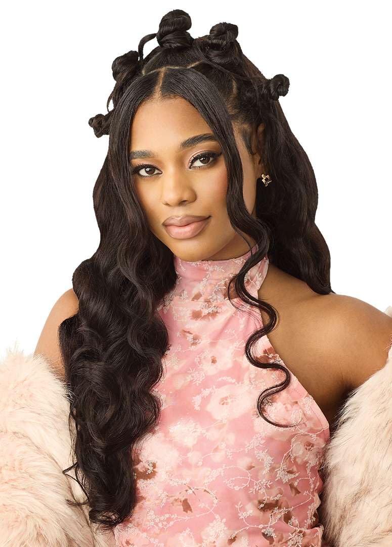 Outre Honey Punch 100% Unprocessed Remi Human Hair - Body 14" 16" 18" (NATURAL BLACK)