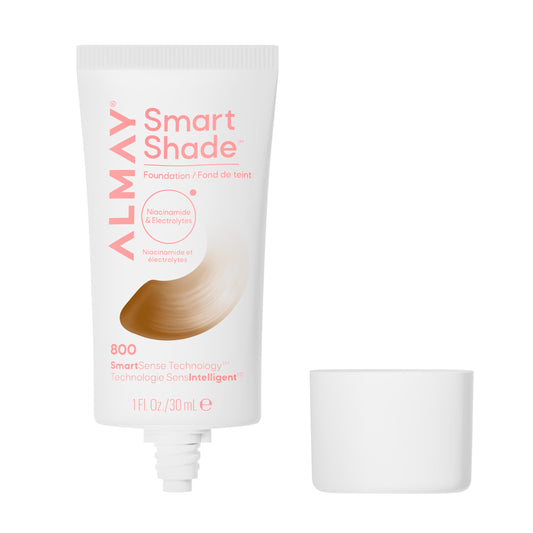 Almay Smart Shade™ Foundation, Oil-Free, Non-Comedogenic, Hypoallergenic, Vegan Face Makeup, 800 Deep, 1 fl oz Beauty & Personal Care Almay