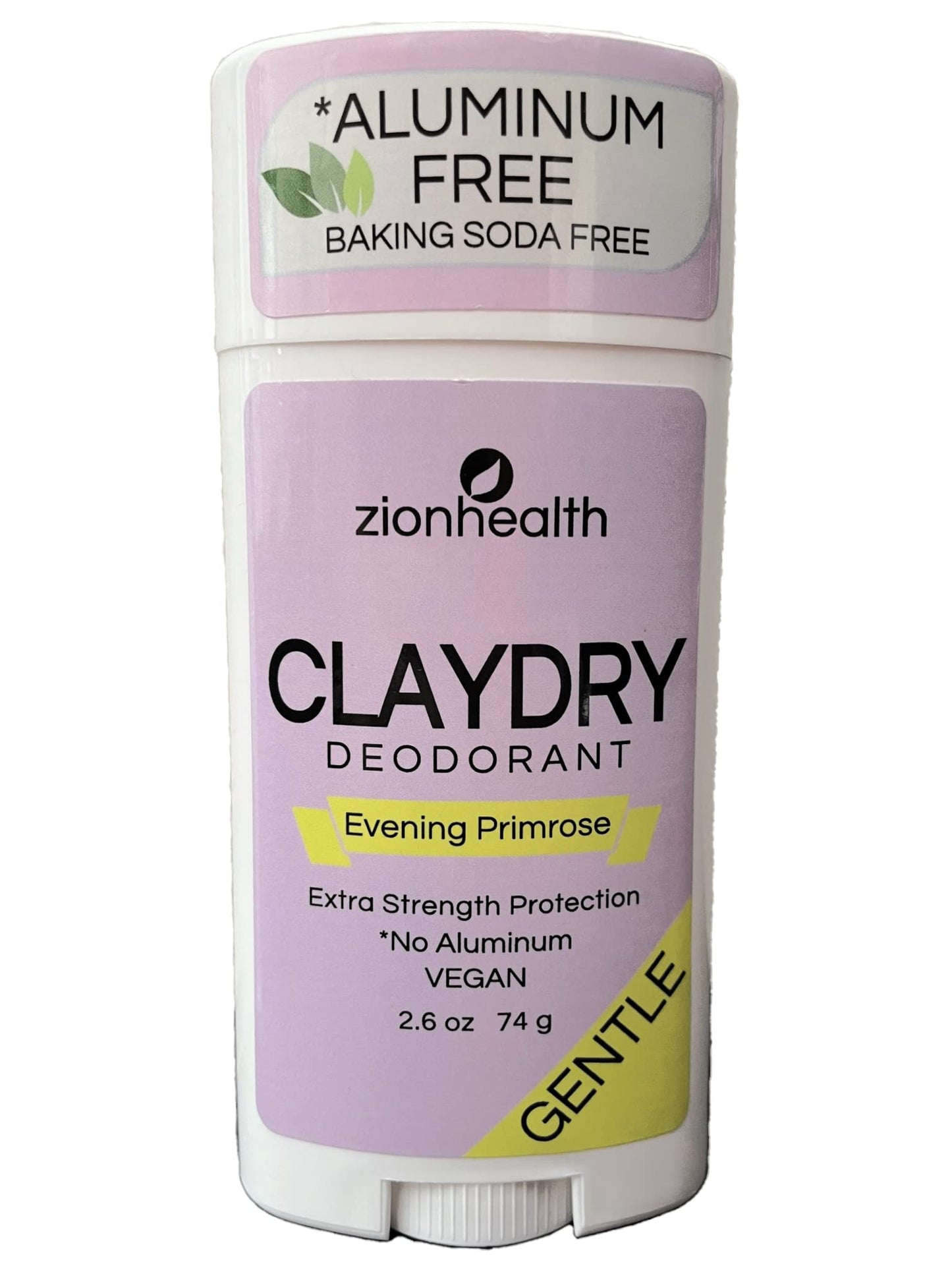 Zion Health Clay Dry Deodorant Evening Primrose 2.8 oz Stick Beauty and Personal Care Zion Health