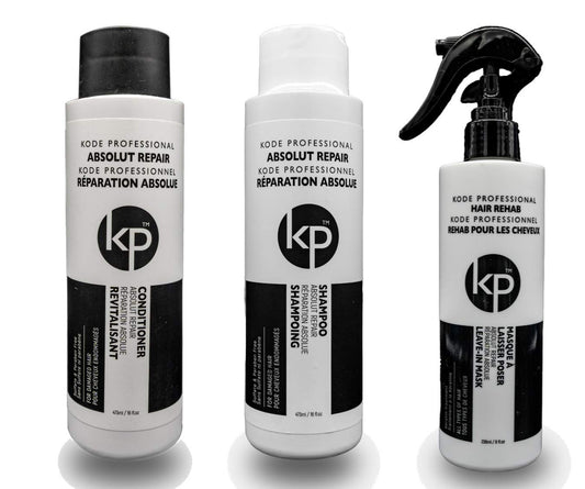 3PC Bundle: Kode Professional Absolut Repair Shampoo, Conditioner and 8oz Hair Rehab Kit (16oz Rehab Kit) Beauty & Personal Care Belle of Hope Mara Ray