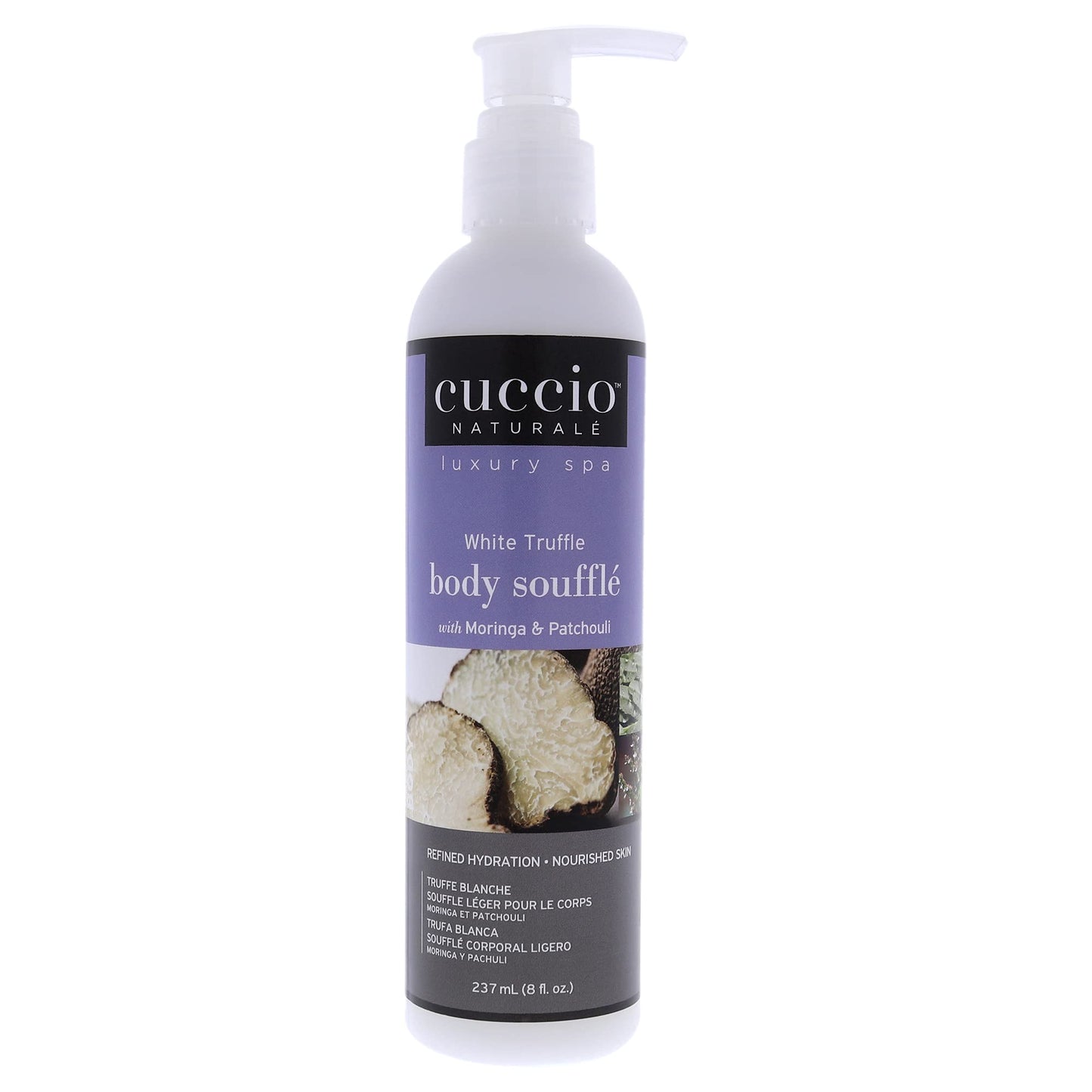 Cuccio Naturale White Truffle Body Soufflé - Smoothing, Nourishing Body Treatment For Long Lasting Hydration and Dry Skin Relief - Lightweight Beauty & Personal Care Cuccio