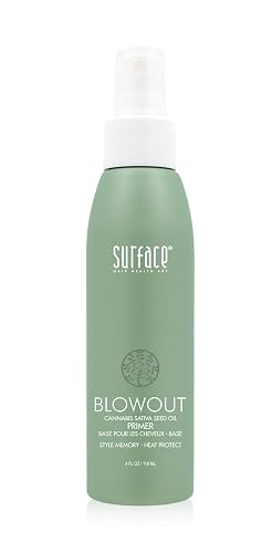 SURFACE Hair Blowout Primer Hair Spray for Men and Women, 4 oz - Lightweight, Nourishing Thermal Spray with Babassu Oil - Fast-Drying Blow Dry Spray Beauty & Personal Care SURFACE
