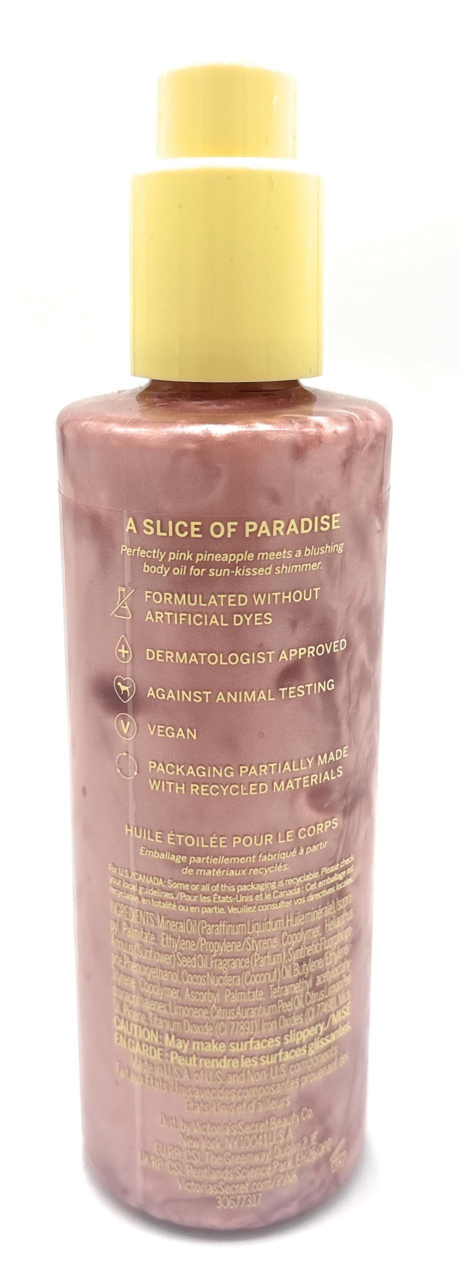 Victoria's Secret PINK Pineapple Highlighting Body Oil 8 oz Limited Edition Beauty & Personal Care Victoria's Secret