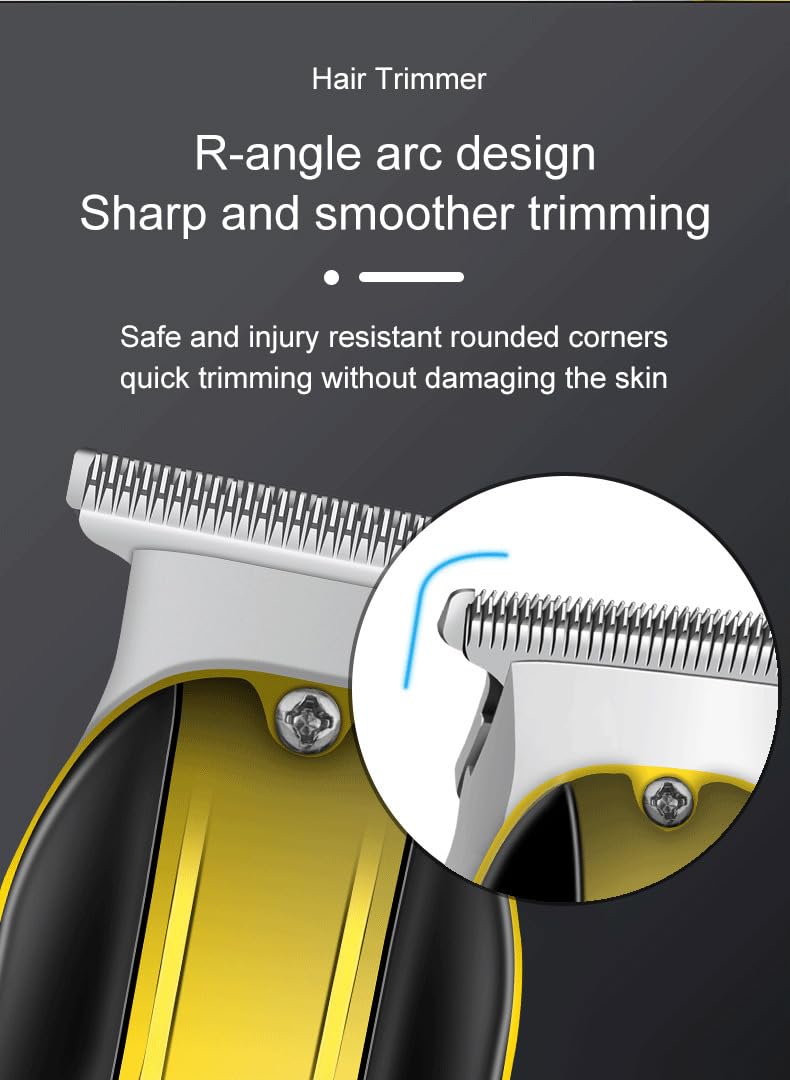 QDKVTNDJZ Hair Clippers for Men, Professional Cordless Beard Trimmer with Power Motor & Smart LCD, Quiet, Perfect for Kids, Bearded, Women & Barbers Beauty and Personal Care QDKVTNDJZ