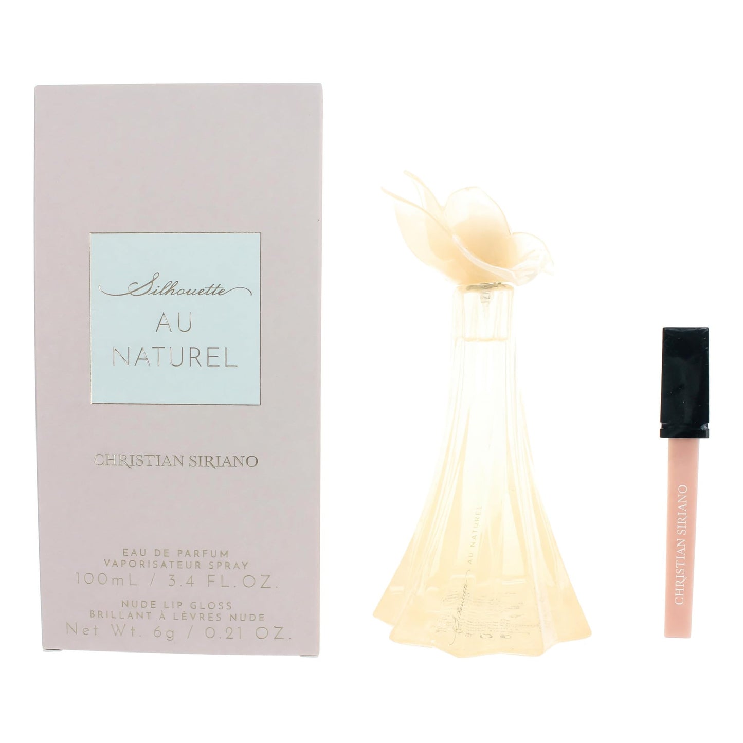 Christian Siriano Silhouette Au Naturel, 3.4oz EDP Spray Women with Lip Gloss Beauty & Personal Care Christian Siriano