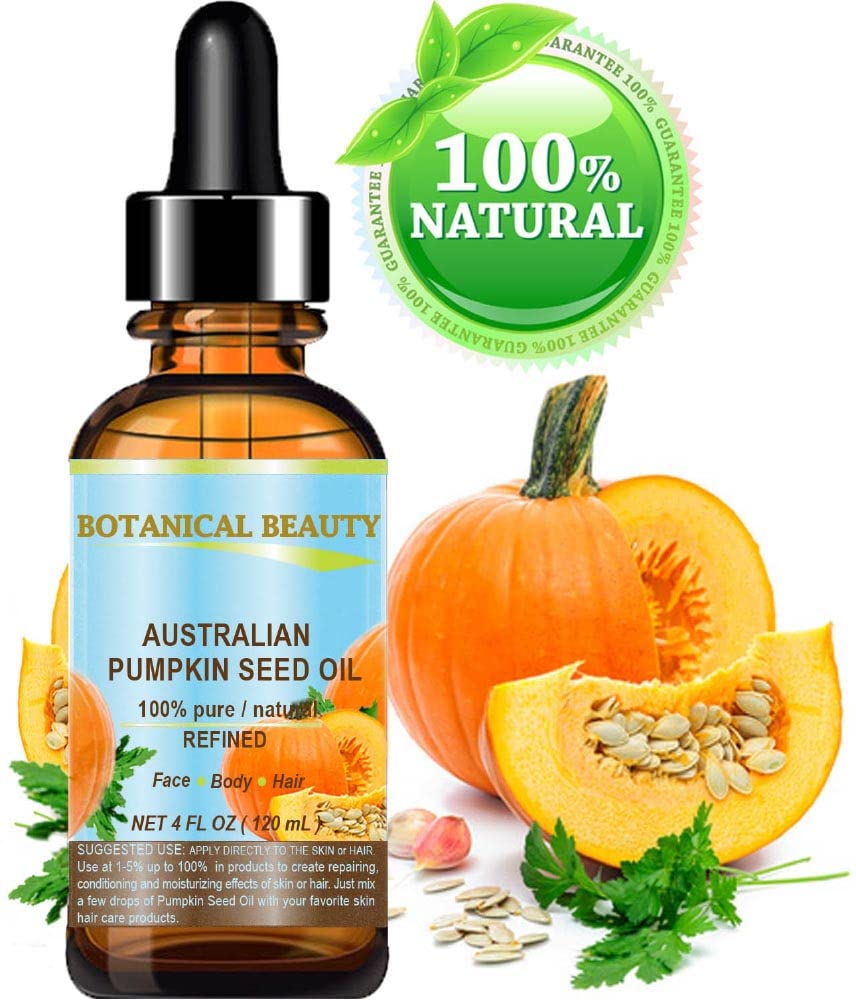 Botanical Beauty Australian PUMPKIN SEED OIL Pure Natural Virgin Unrefined Cold Pressed Carrier Oil. 2 Fl.oz.- 60 ml. for Face, Skin, Hair, Lip, Nails Beauty & Personal Care Botanical Beauty