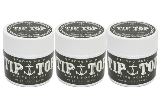 Tip Top Matte Water Based Strong Hold Pomade 4.25oz Pack Of 3 Beauty & Personal Care TipTop