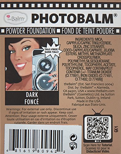 theBalm PhotoBalm Talc Free Powder Foundation, Dark Beauty & Personal Care theBalm