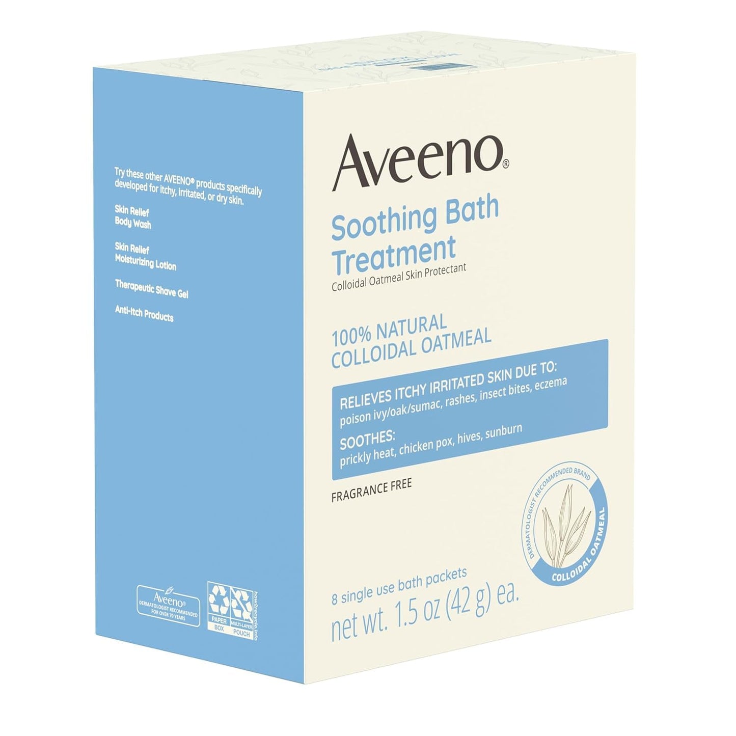 Johnson & Johnson 003640 Aveeno Irritant Relief Soothing Bath Treatment, 8 oz., 8 ct (Pack of 24) Beauty and Personal Care Johnson & Johnson