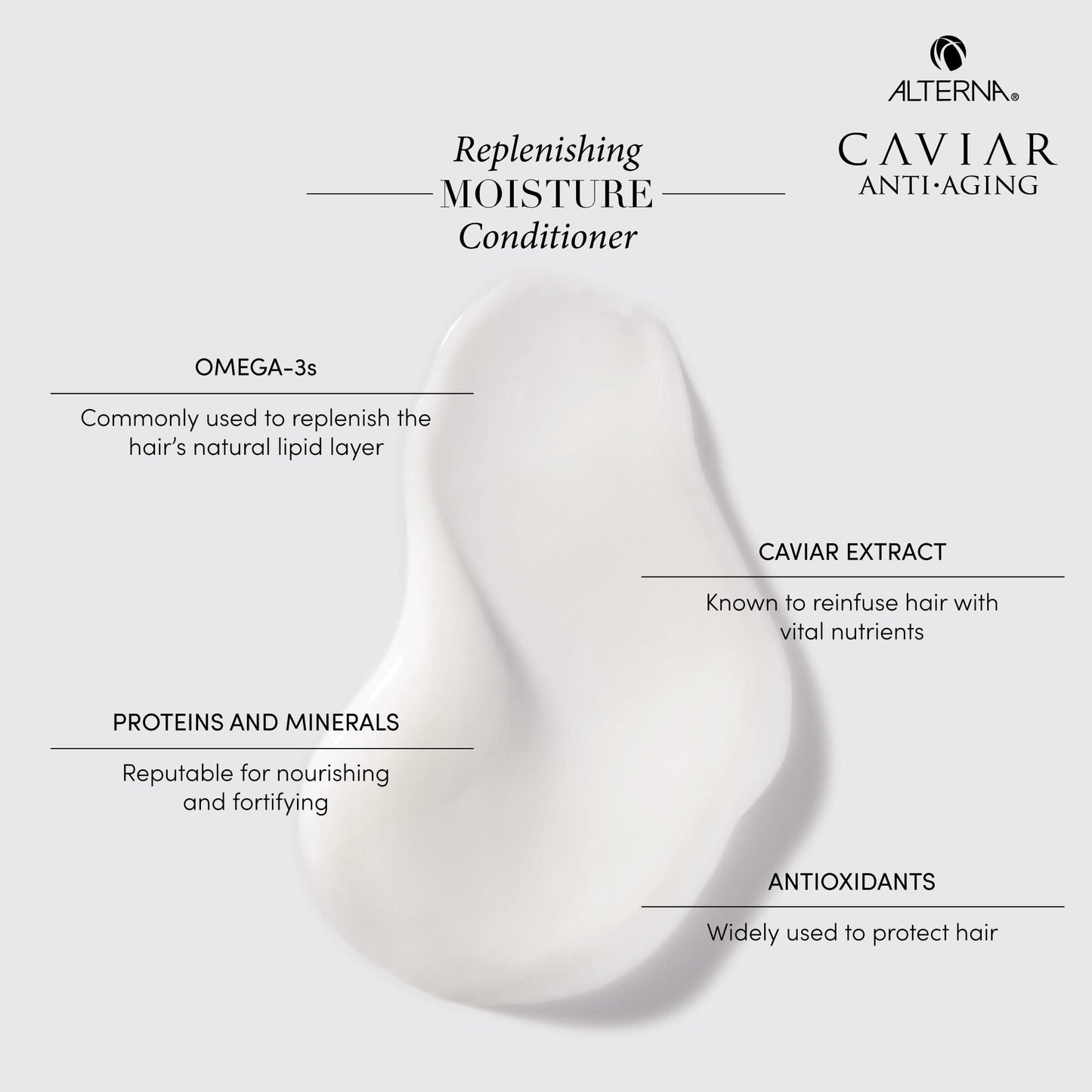 Alterna Haircare CAVIAR Anti-Aging Replenishing Moisture Shampoo and Conditioner Set, 16.5 Fl Oz | Protects, Restores and Hydrates | Sulfate Free Beauty & Personal Care Alterna