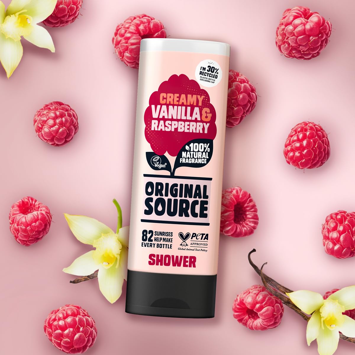 Cussons Vanilla Milk and Raspberry Original Source Shower Gel Beauty & Personal Care ORIGINAL SOURCE