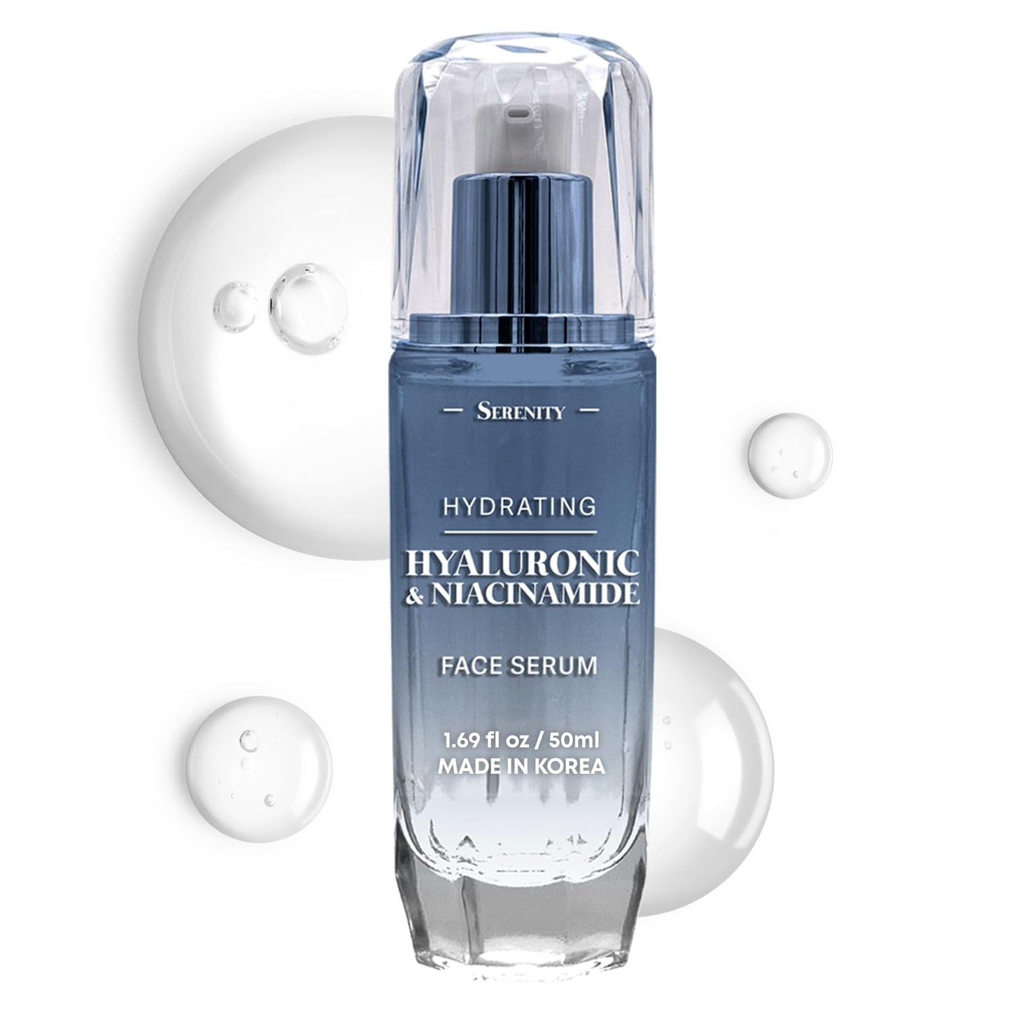 Serenity Dew Hyaluronic Acid & Niacinamide Face Serum - Dermatologist Tested Anti-Aging Korean Skin Care - Ultra Hydrating, Cools, Soothes & Improves Beauty & Personal Care Serenity