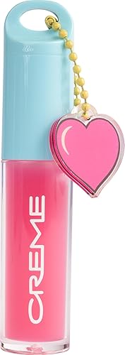 The Crème ShopTinted Lip Oil with Key Chain and Charm, Gloss Finish, Long Wear, Formulated with Jojoba Oil, Sunflower Oil to Hydrate and Plump Lips Beauty & Personal Care The Crème Shop
