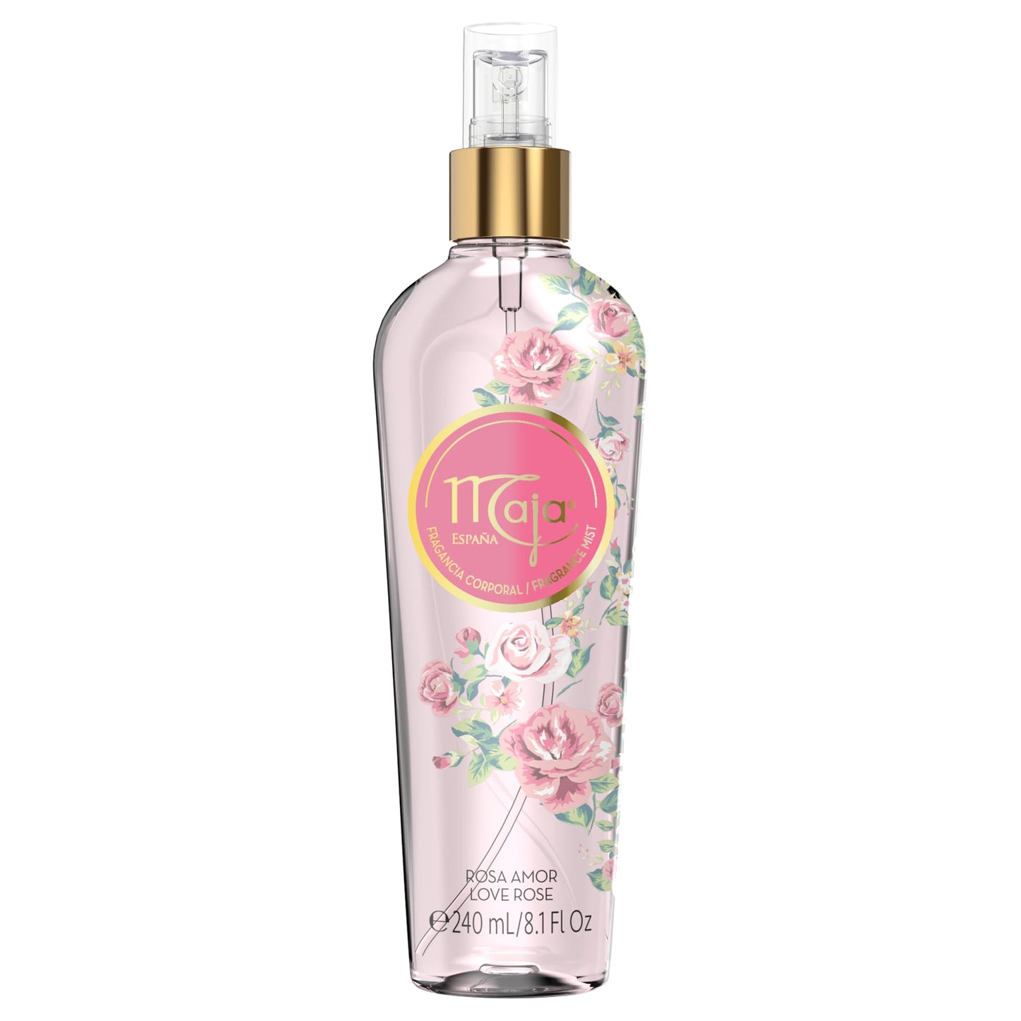 Maja Love Rose Perfumed Body Mist, Delicately Scented to refresh your Body with Flowers Essential Oils 8.1 Fl Oz, Spray Bottle Beauty & Personal Care Maja