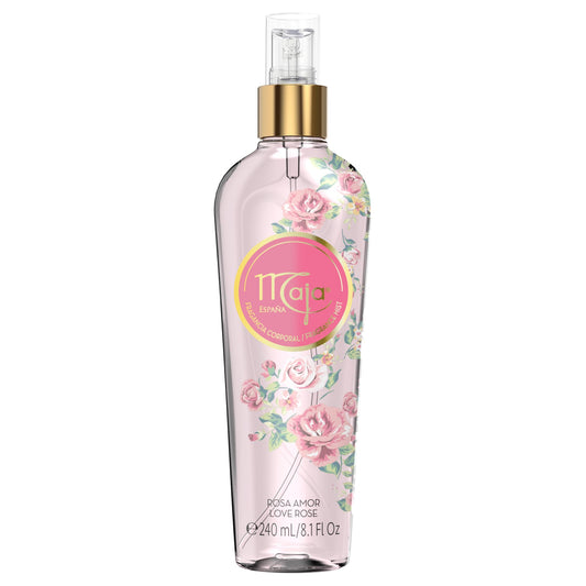Maja Love Rose Perfumed Body Mist, Delicately Scented to refresh your Body with Flowers Essential Oils 8.1 Fl Oz, Spray Bottle Beauty & Personal Care Maja