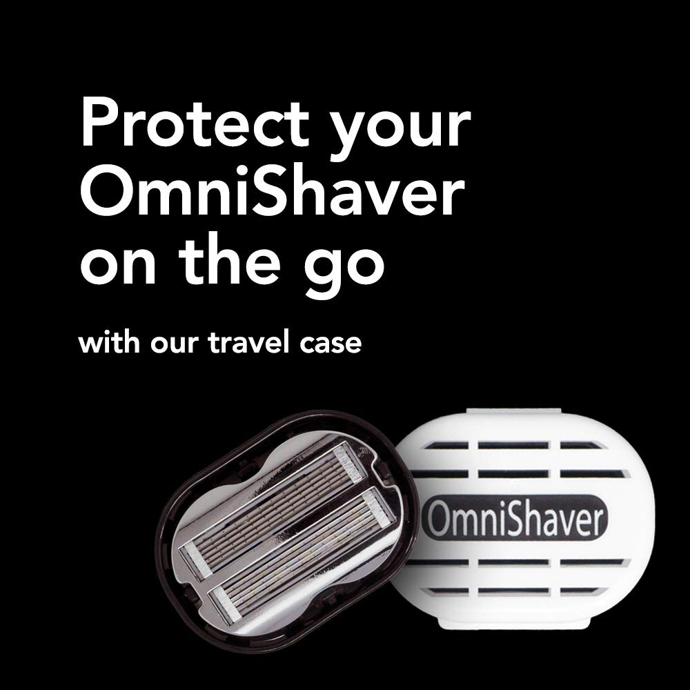 Omnishaver Travel Case Keep Your Omnishaver Away from Dirt and Dust and Avoid Blunt and Damaged Blades - Black Beauty and Personal Care OmniShaver