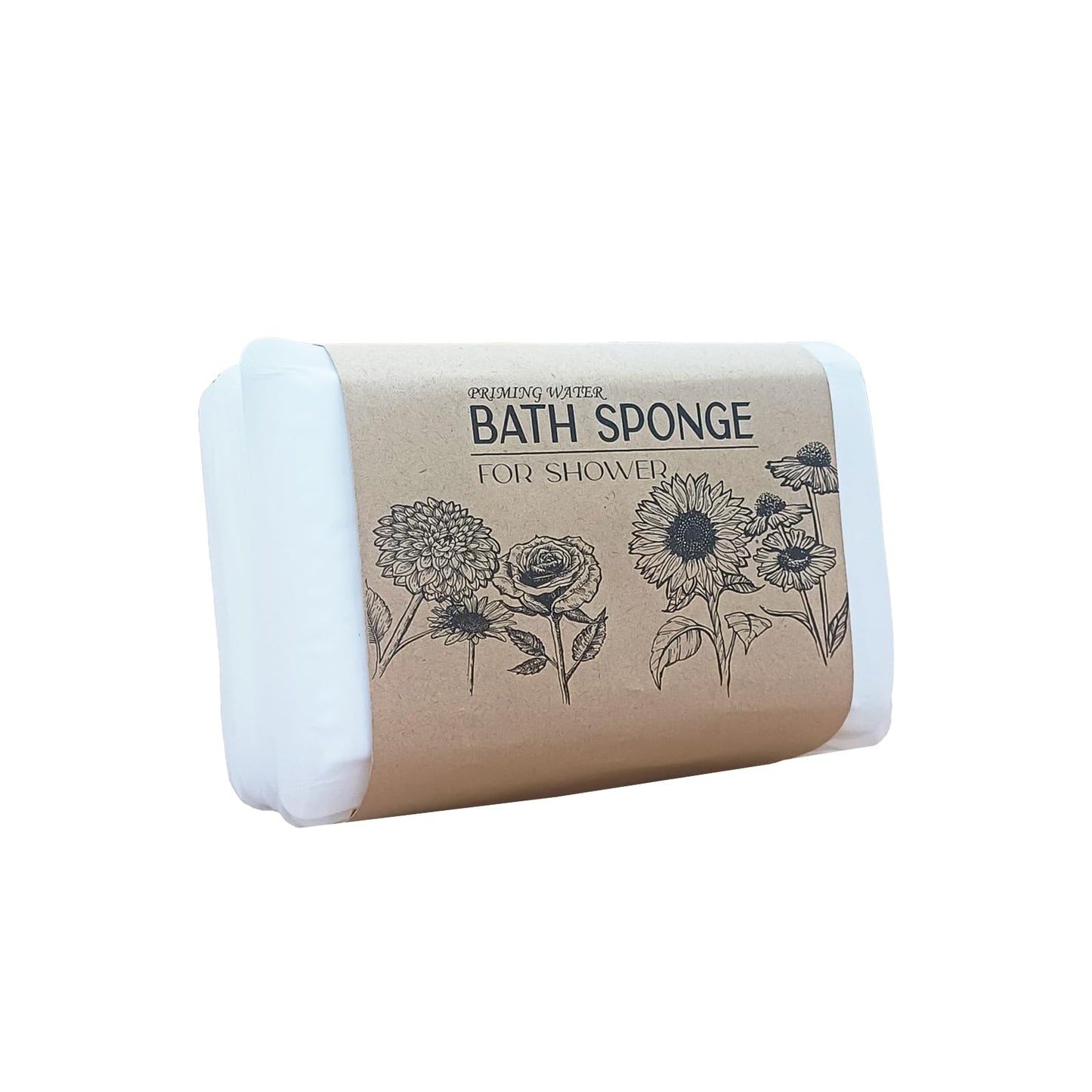 Travel-Friendly, Gentle, Soft-Textured Disposable Bath Sponges - 12 Pieces, Ideal for Travel and Home Use Beauty and Personal Care priming water