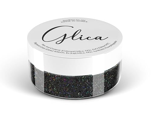 MARBLERS Glitter Mica Powder [Black Magic] 0.14oz (4g) | Glitter Mica | Highly Pigmented | Non-Toxic, Vegan, Cruelty-Free | Eyeshadow, Body Butter Beauty & Personal Care MARBLERS