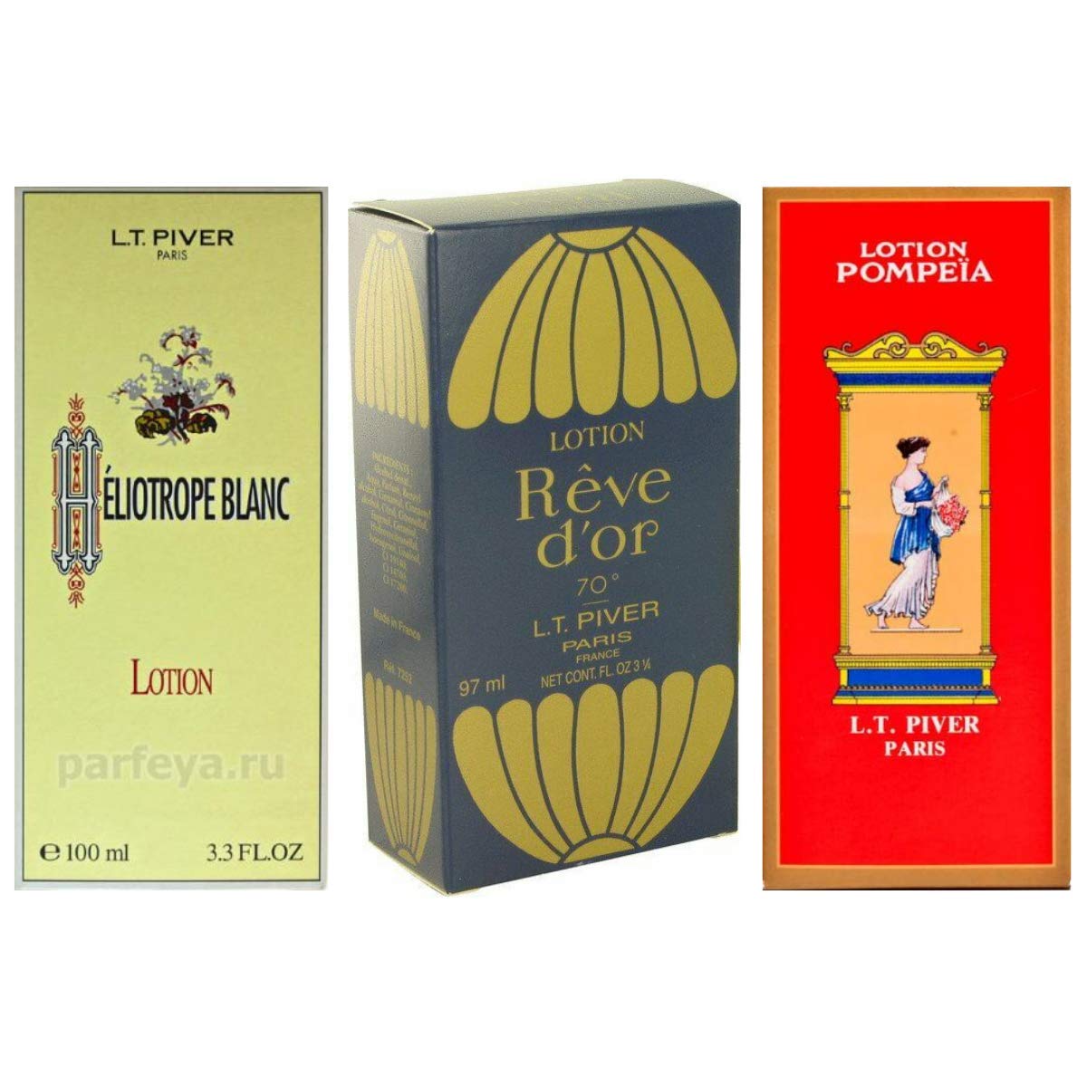 Pompeia + Reve D'or by LT Piver Lotion EDT 3.3 oz (3 Pack)Q Beauty & Personal Care L. T. Piver
