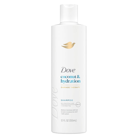 Dove Shampoo Coconut & Hydration for Dry Hair with Bio-Protein Care Technology and Coconut Oil 12 Fl Oz Beauty & Personal Care Dove