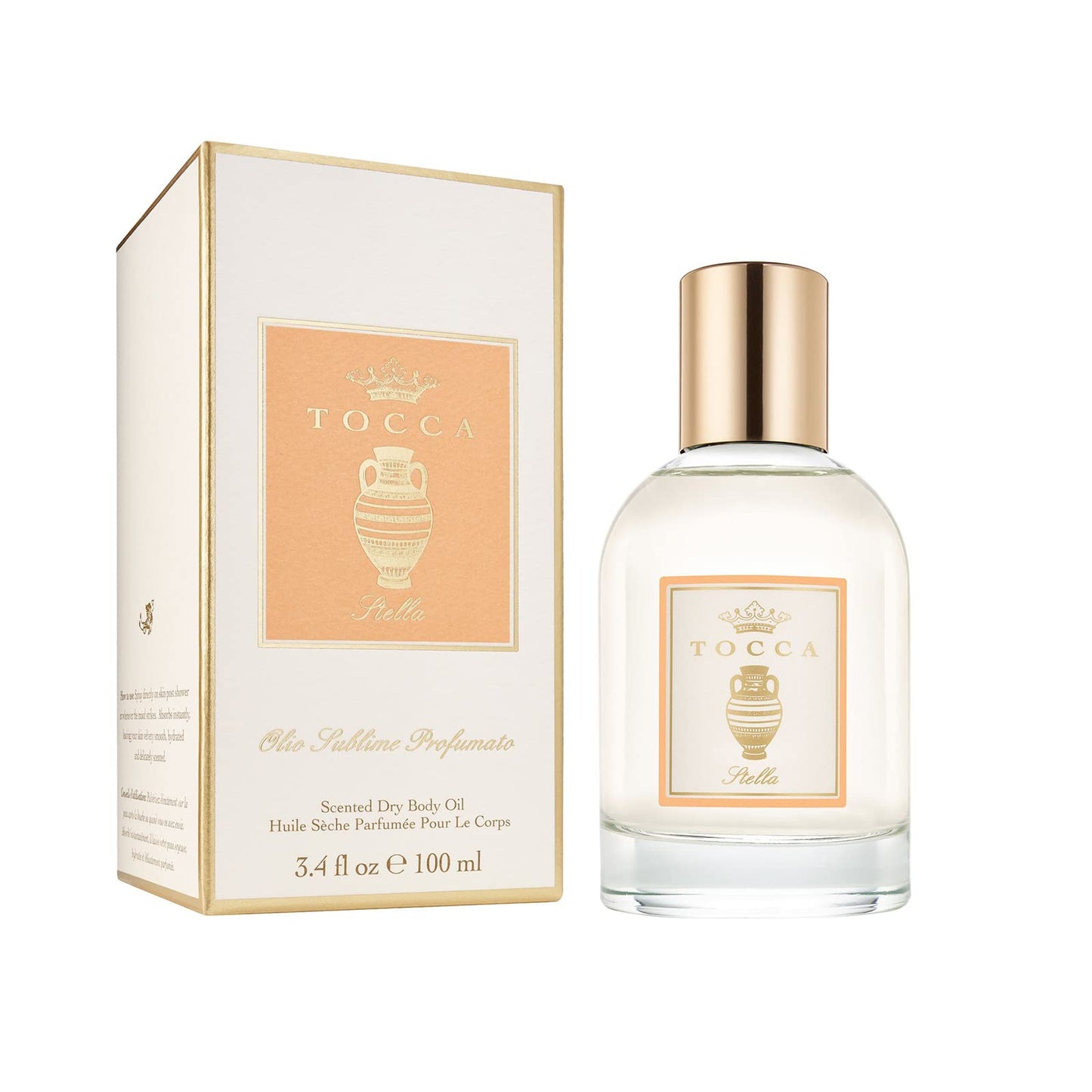 Tocca Stella Scented Dry Body Oil, 3.4 Fl Oz - Olio Sublime Profumato Body Fragrance Featuring Blood Orange, Freesia & Spicy Lily Beauty & Personal Care Tocca