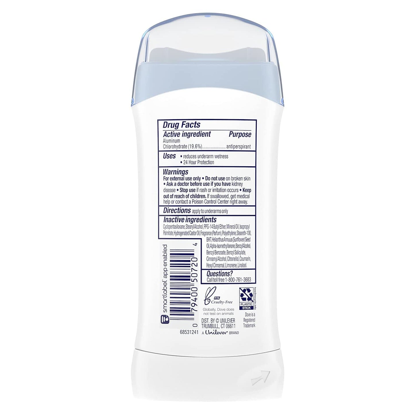 Dove Anti-Perspirant Deodorant Invisible Solid Powder 2.60 oz (Pack of 3) Beauty and Personal Care Dove