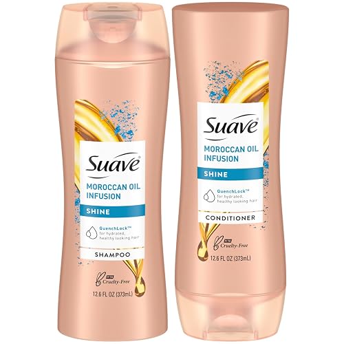 Suave Shine Shampoo and Conditioner Moroccan Infusion with Argan Oil 12.6 oz, 2 count Beauty & Personal Care Suave