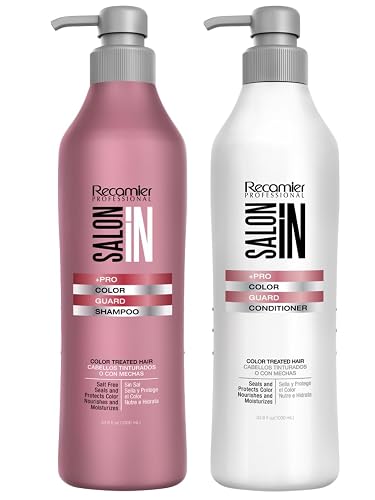 Salon In by Recamier | Color Guard Shampoo and Conditioner Set for Color-Treated Hair | 10.1 fl oz / 300 ml Each Beauty & Personal Care RECAMIER PROFESSIONAL SALON IN
