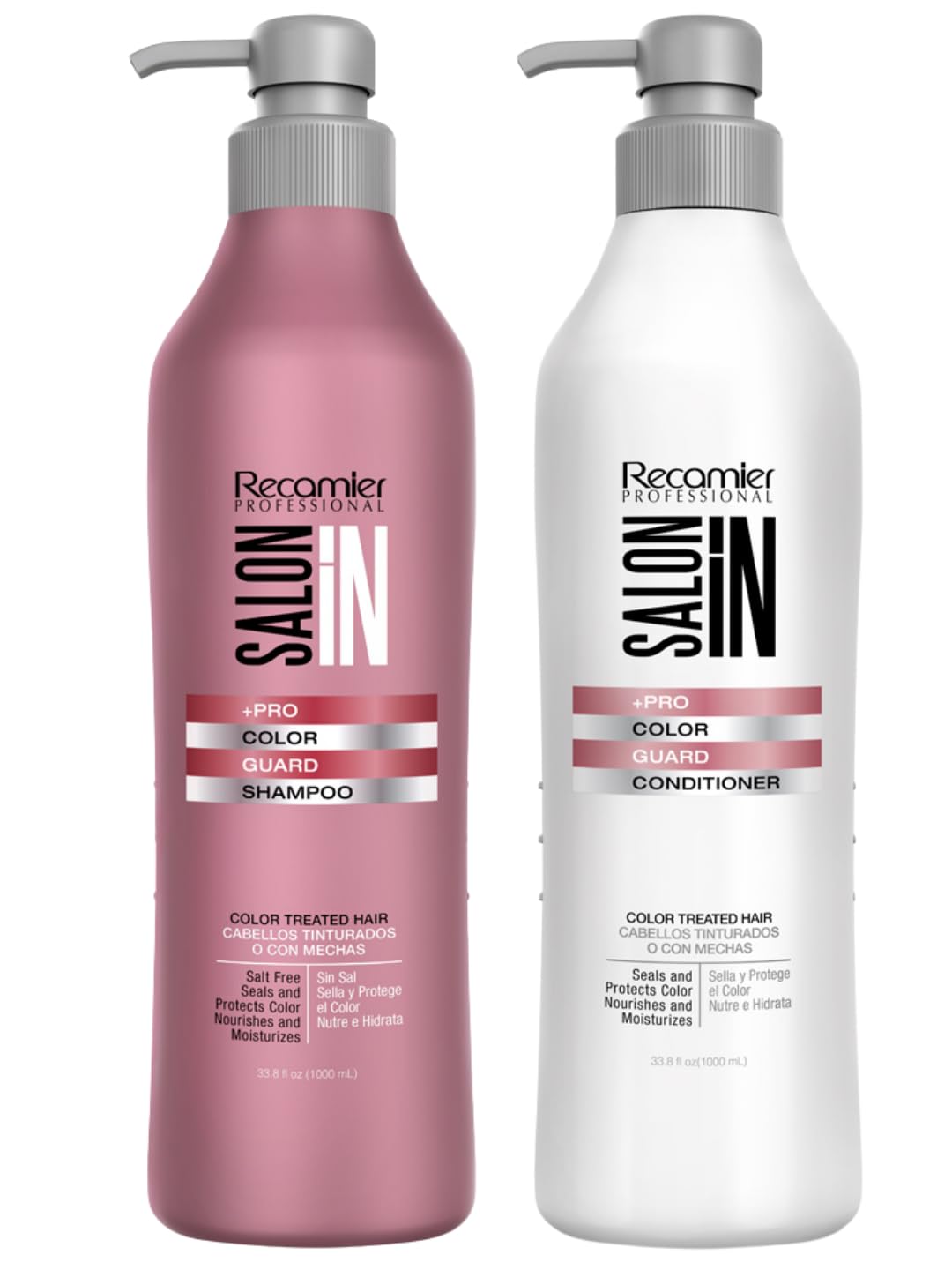Salon In by Recamier | Color Guard Shampoo and Conditioner Set for Color-Treated Hair | 10.1 fl oz / 300 ml Each Beauty & Personal Care RECAMIER PROFESSIONAL SALON IN