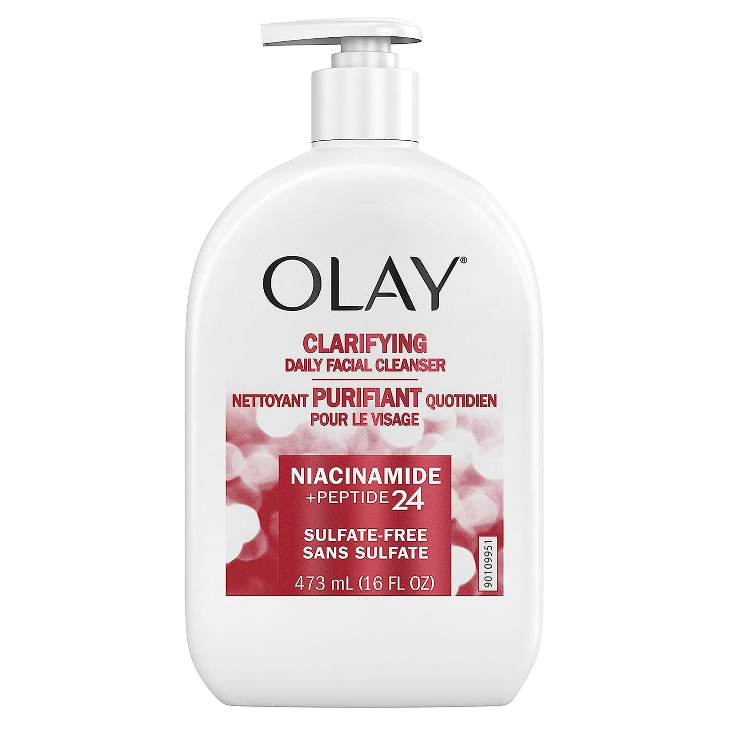 Olay Face Wash, Daily Facial Cleanser with Niacinamide, Peptides & Glycerin - Clarifying, Refreshes Skin Surface, Refines Appearance of Pores Beauty & Personal Care Olay