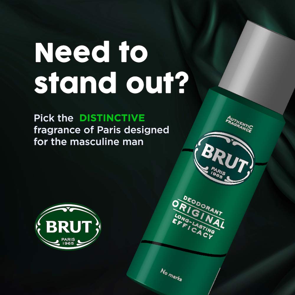 Original Deodorant Body Spray by Brut for Men - 6.7 oz Deodorant Spray Beauty and Personal Care Brut