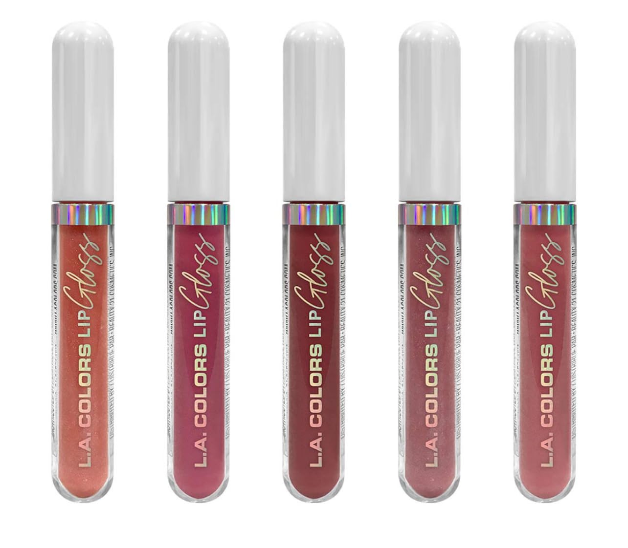 L.A. COLORS All Is Bright 5pc Glossy Lip Set, Lips Be Glossy, 1 Fl Oz (Pack of 1) Beauty & Personal Care L.A. COLORS