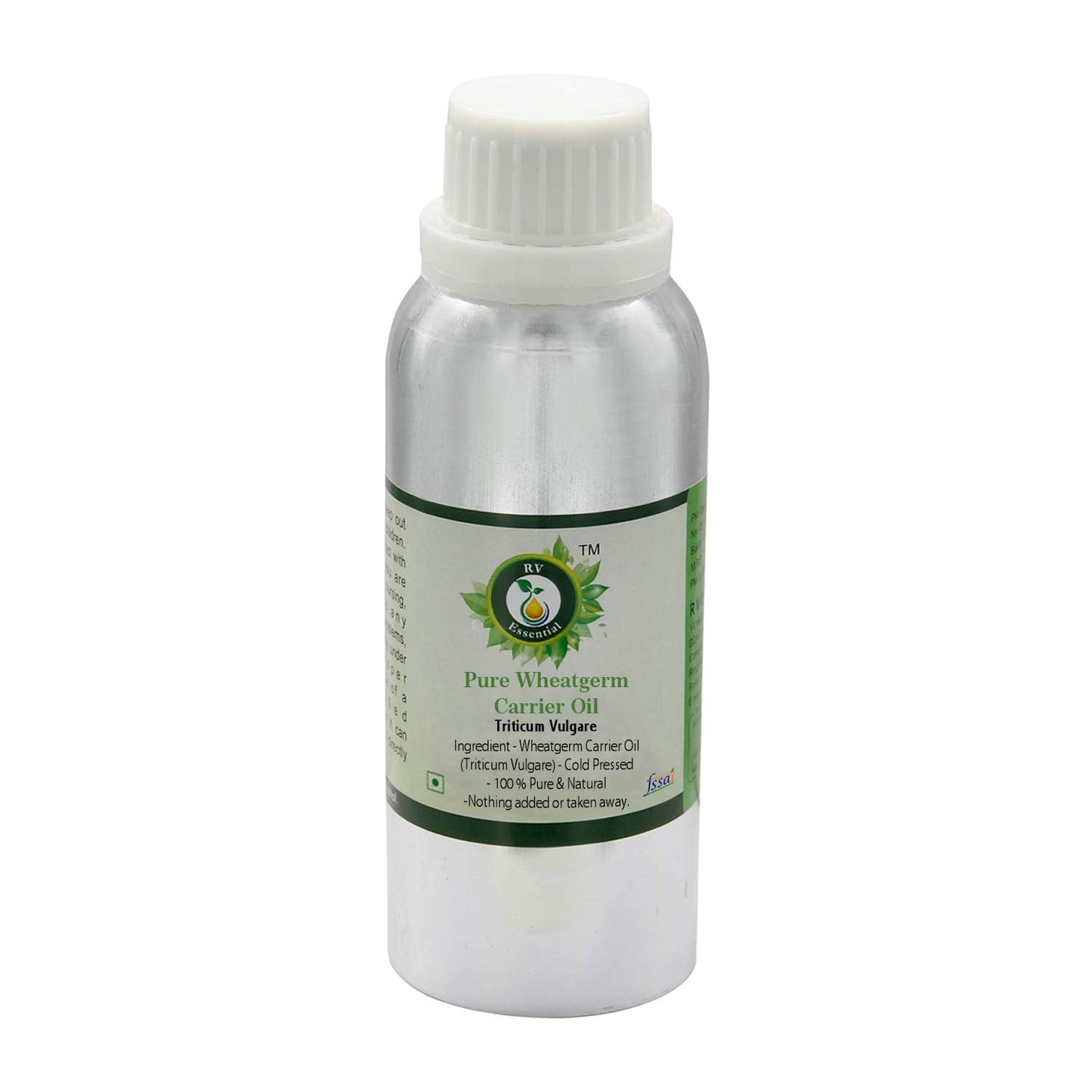 R V Essential Pure Wheatgerm Carrier Oil 1250ml (42oz)- Triticum Vulgare (100% Pure and Natural Cold Pressed) Beauty and Personal Care R V Essential
