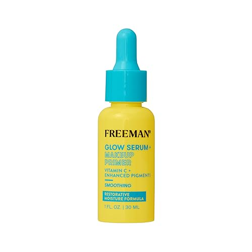 Freeman Glow Booster Serum + Makeup Primer, Lightweight Hydrating Face Serum, Face Primer For Long Lasting Makeup, Infused With Vitamin C, Brightens Beauty & Personal Care FREEMAN