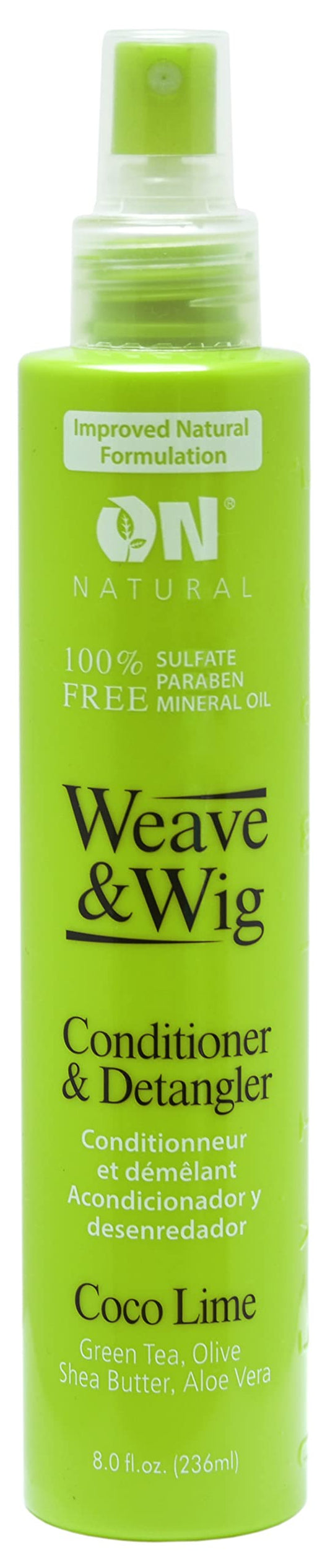 On Natural Premium Oil-Free Weave & Wig Spray Coco Lime 8 fl oz ON Organic Natural Premium Oil-Free Weave & Wig Spray Coco Lime 8 fl oz Beauty & Personal Care On Natural