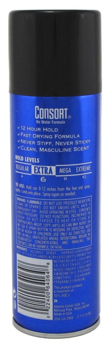 Consort For Men Hair Spray, Extra Hold 8.30 oz (Pack of 3) Beauty & Personal Care Consort