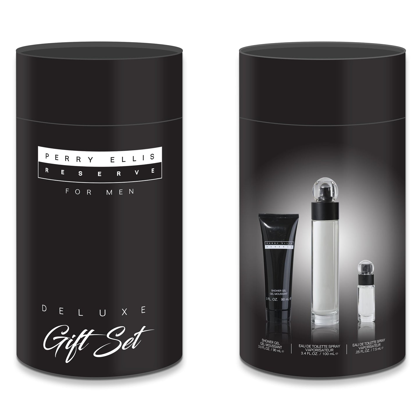 Perry Ellis Reserve for Men 4-Piece Gift Set - Men's Cologne, Perfume, EDT, Fresh Fragrance Spray - 3.4 fl oz Eau de Toilette, 3 oz Aftershave Balm, 3 Beauty & Personal Care Perry Ellis