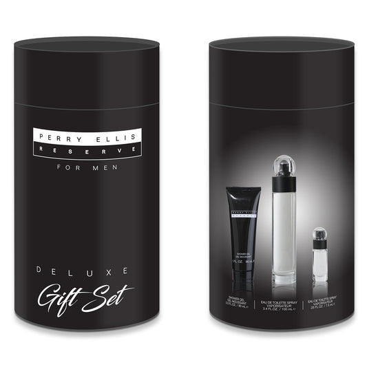 Perry Ellis Reserve for Men 4-Piece Gift Set - Men's Cologne, Perfume, EDT, Fresh Fragrance Spray - 3.4 fl oz Eau de Toilette, 3 oz Aftershave Balm, 3 Beauty & Personal Care Perry Ellis