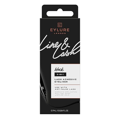Eylure Line & Lash 2-in-1 Adhesive Eyeliner, Black Beauty & Personal Care Eylure