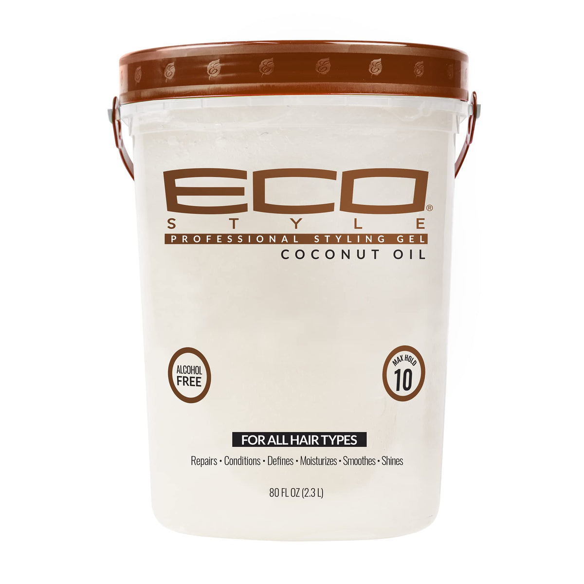 Eco Style Coconut Oil Styling Gel - Adds Luster and Moisturizes Hair - Weightless Styling and Superior Hold - Prevents Breakage and Split Ends Beauty & Personal Care Eco Style