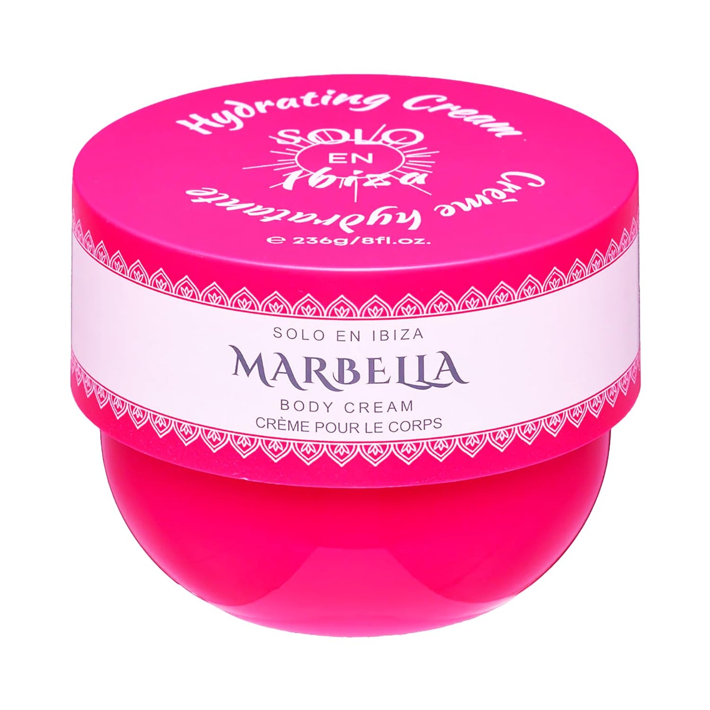 Solo en Bella Marbella Hydrating Body Cream, Pink, 8.1 oz Beauty & Personal Care Solo en Ibiza