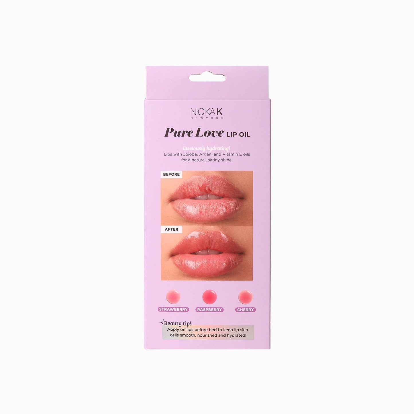 NICKA K NEW YORK Pure Glow Lip Oil (Pure Love) Beauty & Personal Care NICKA K NEW YORK