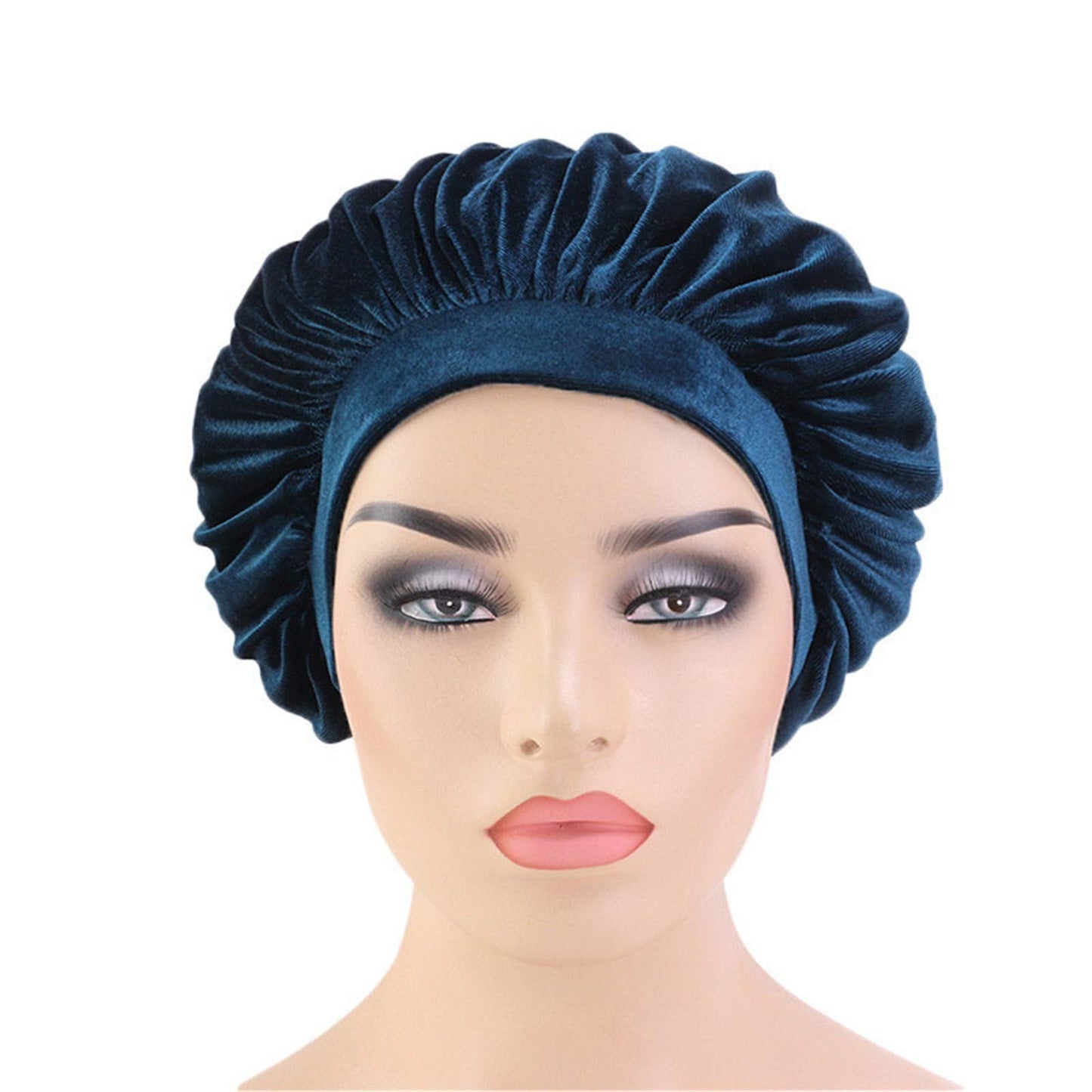 Women Velvet Bonnet Sleep Cap Comfortable Night Sleeping Hat Hair Loss Cap Turban Beauty and Personal Care Qianmome