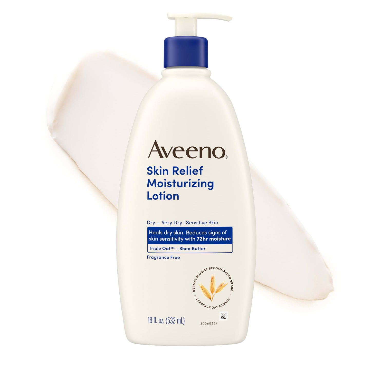Aveeno Skin Relief Moisturizing Body Lotion Heals Very Dry, Sensitive Skin, Fast Absorbing Lotion with Soothing Triple Oat & Shea Butter Formula Beauty & Personal Care Aveeno