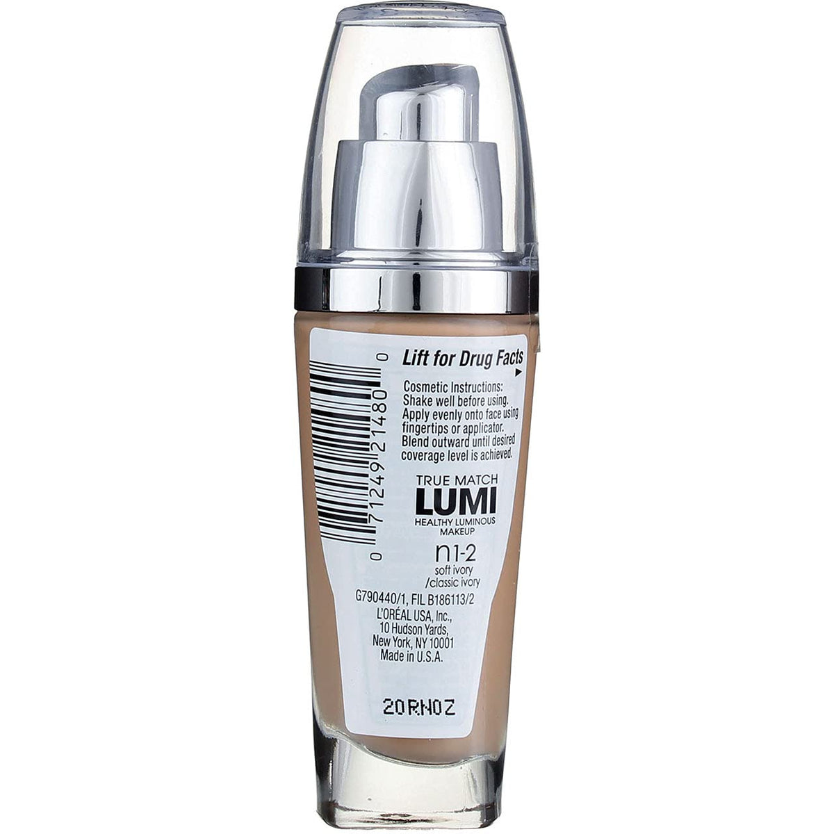L’Oreal ParisTrue Match Lumi Healthy Luminous Makeup, Soft Ivory/Classic Ivory [N1-2], 1 oz (Pack of 2) Beauty & Personal Care L'Oreal Paris
