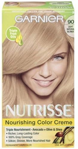 Garnier Nutrisse Nourishing Color Creme, Light Natural Blonde [90] 1 ea (Pack of 2) Beauty & Personal Care Garnier