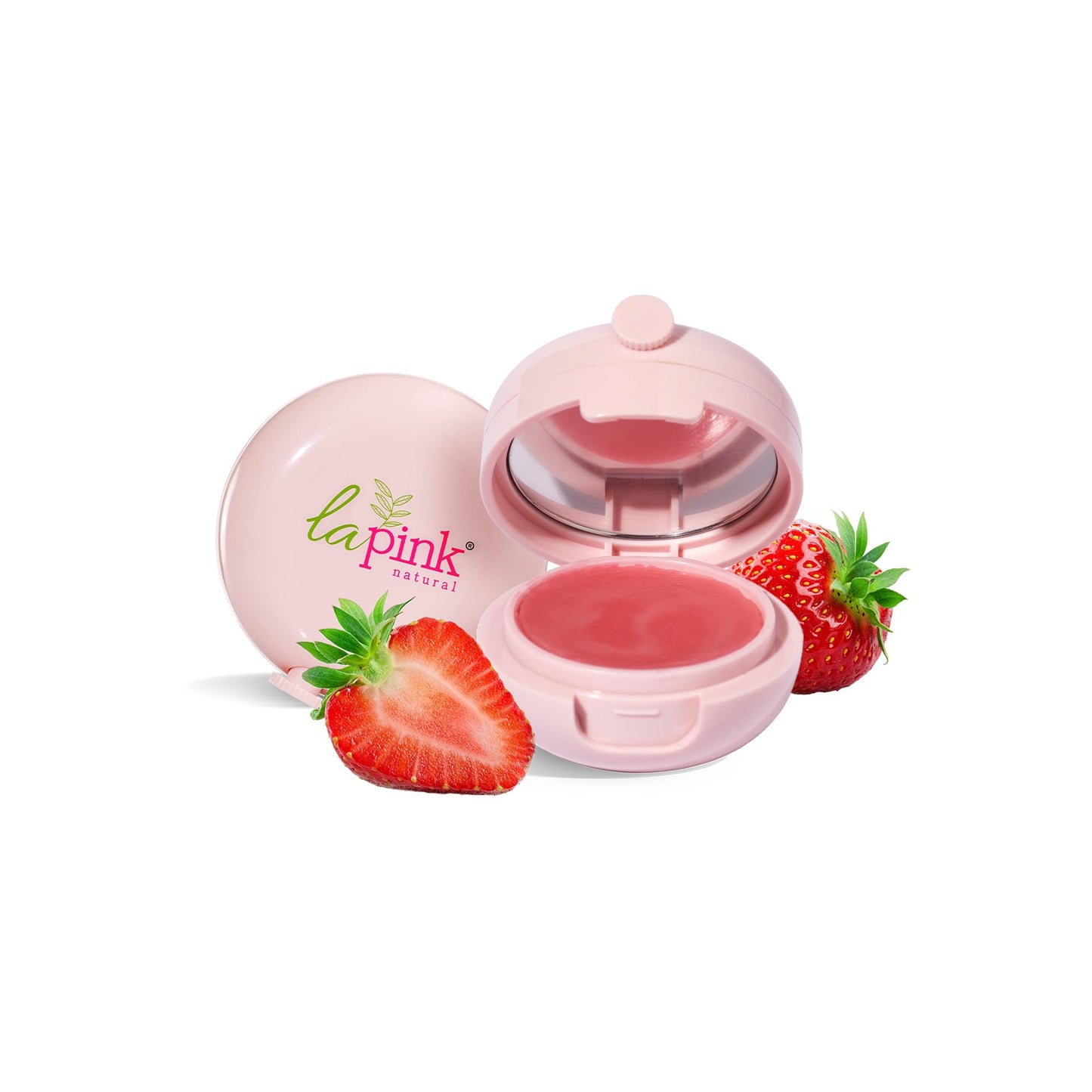 La Pink Strawberry Natural Tinted Lip Balm with Shea & Kokum Butter - Nourished & Soft Lips - 100% Microplastic Free Formulation - 15 gms Beauty and Personal Care La Pink